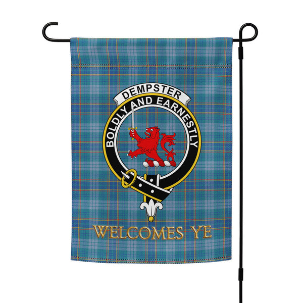 Dempster Ancient Clan Badge Tartan Garden Flag