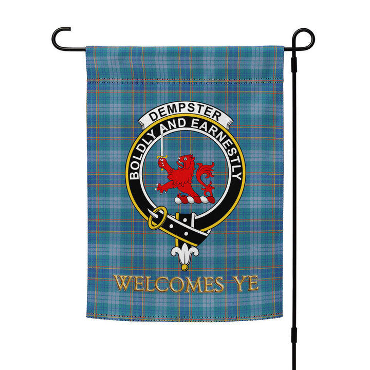 Dempster Ancient Clan Badge Tartan Garden Flag