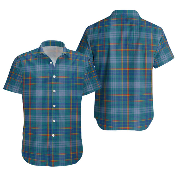 Dempster Ancient Clan Badge Tartan Short Sleeve Shirt