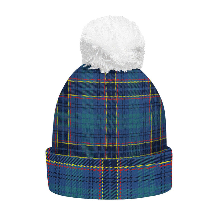 Dempster Modern Clan Badge Tartan Bobble Beanie Hat