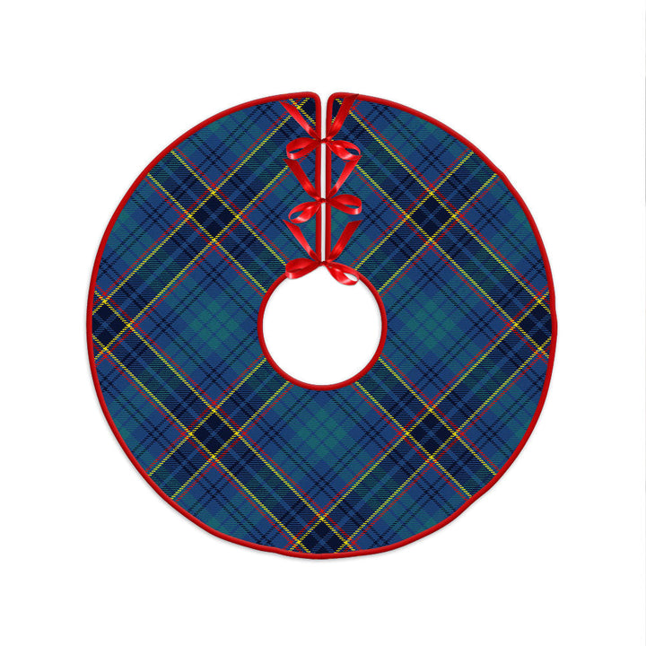 Dempster Modern Clan Badge Tartan Christmas Tree Skirt