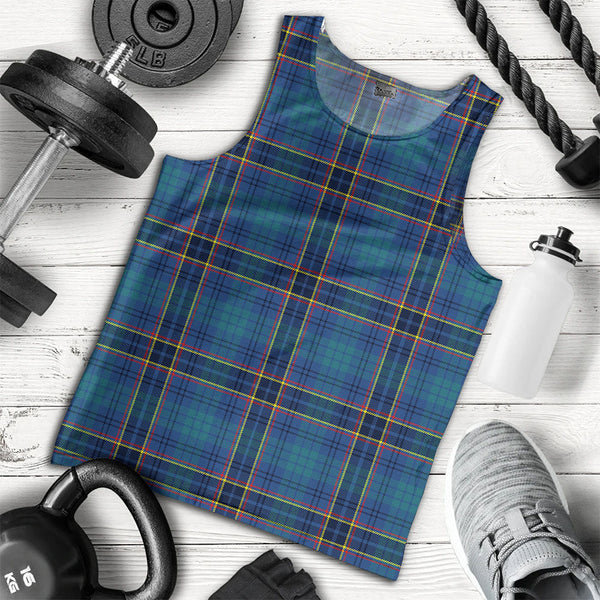 Dempster Modern Clan Badge Tartan Men Tank Top