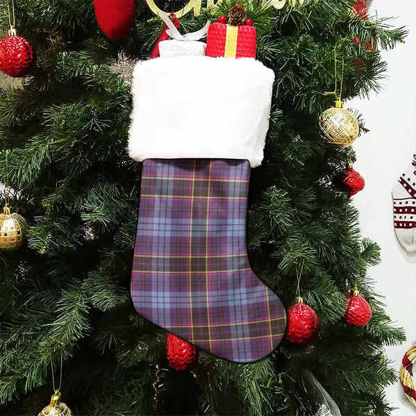 Dempster Weathered Clan Badge Tartan Christmas Stocking