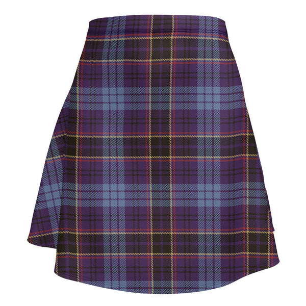 Dempster Weathered Clan Badge Tartan Flared Skirt