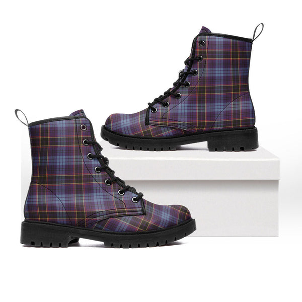Dempster Weathered Clan Badge Tartan Leather Boots