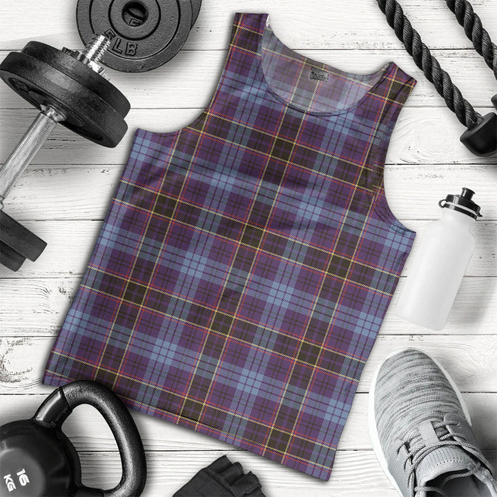 Dempster Weathered Clan Badge Tartan Men Tank Top