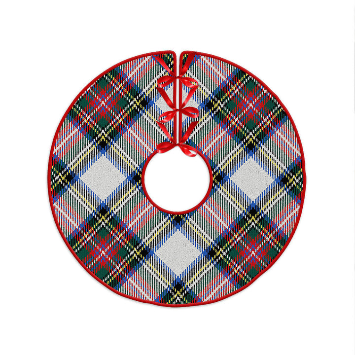 Dennistoun Clan Badge Tartan Christmas Tree Skirt