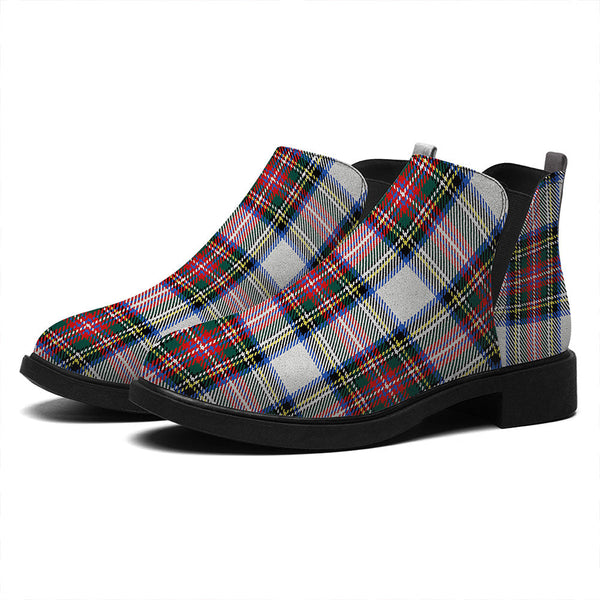 Dennistoun Tartan Flat Ankle Boots