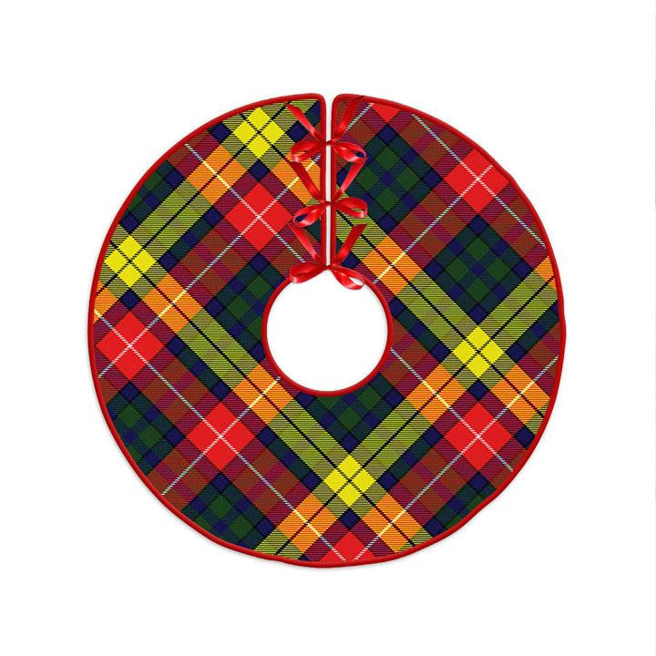 Dewar Clan Badge Tartan Christmas Tree Skirt