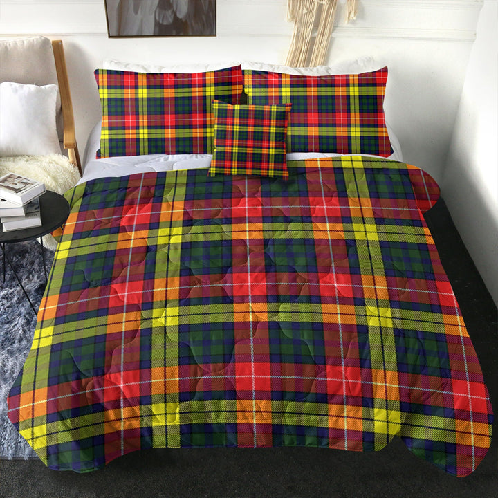 Dewar Clan Badge Tartan Comforter