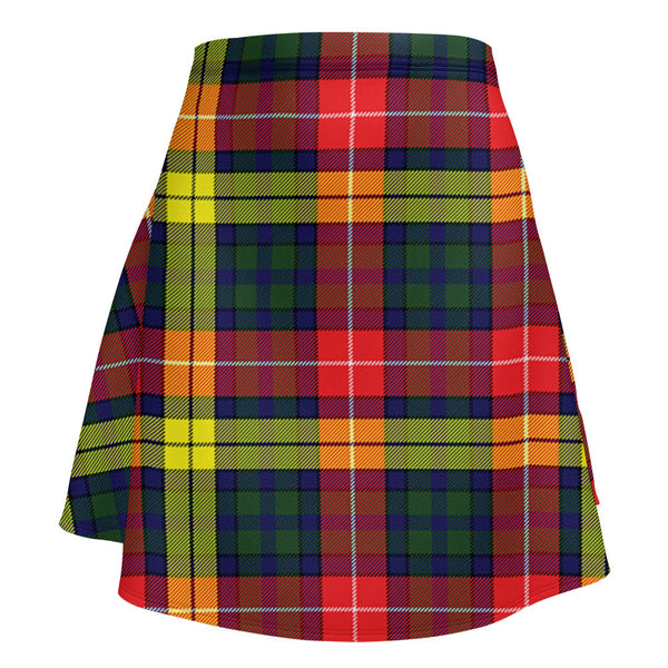 Dewar Clan Badge Tartan Flared Skirt