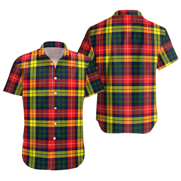 Dewar Clan Badge Tartan Short Sleeve Shirt