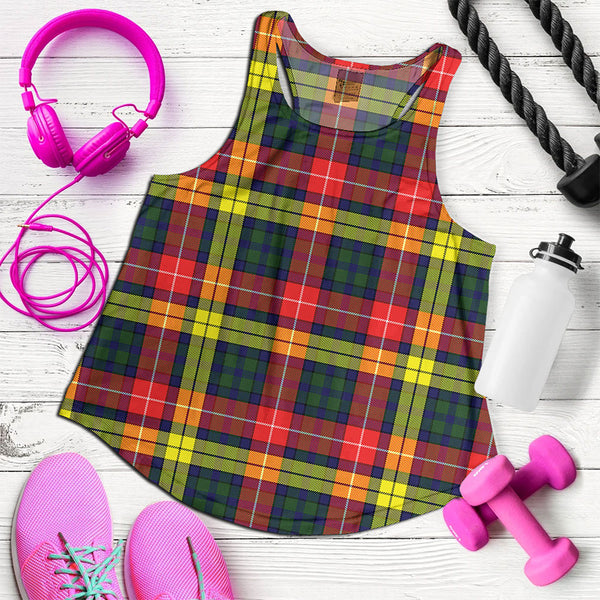 Dewar Clan Badge Tartan Women Racerback Tank Top