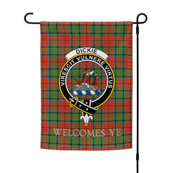 Dickie Ancient Clan Badge Tartan Garden Flag