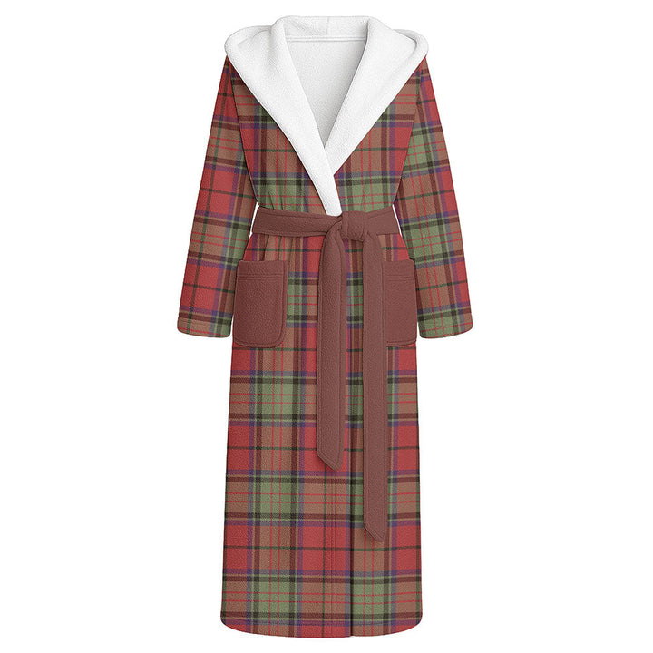 Dickie Weathered Clan Badge Tartan Flannel Hooded Bathrobe
