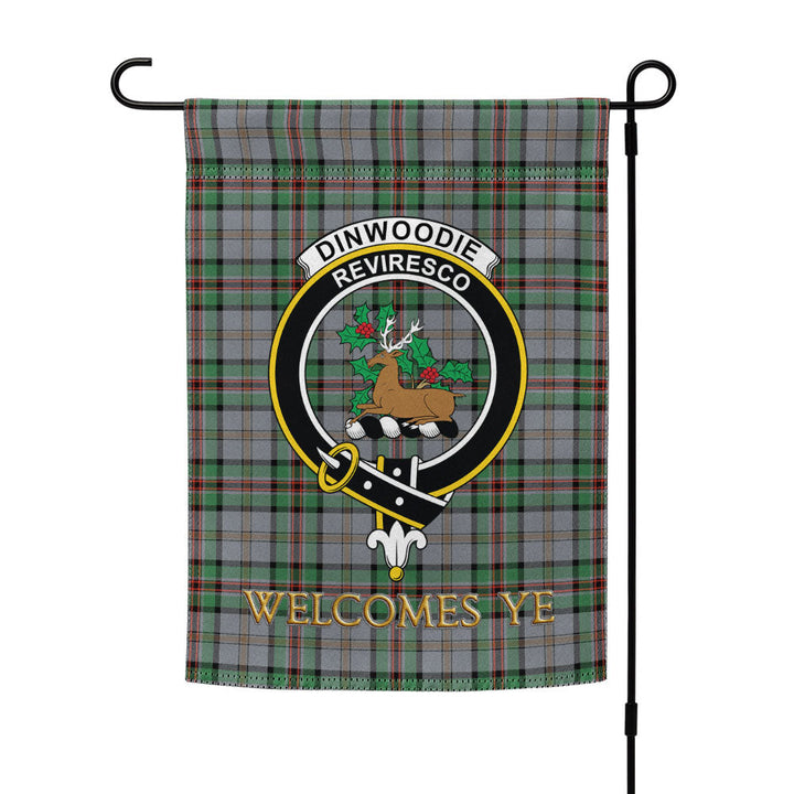 Dinwoodie Ancient Clan Badge Tartan Garden Flag