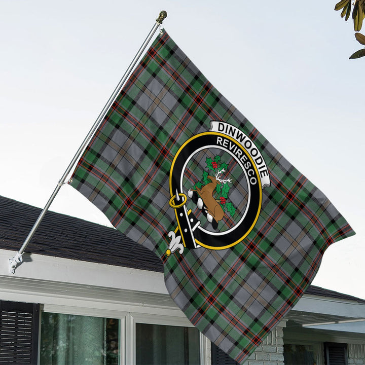 Dinwoodie Ancient Clan Badge Tartan House Flag