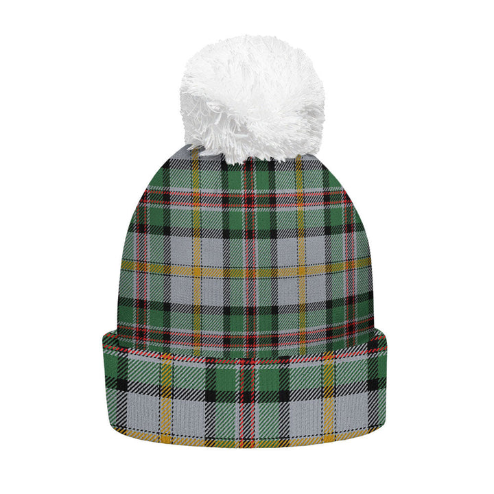 Dinwoodie Modern Clan Badge Tartan Bobble Beanie Hat