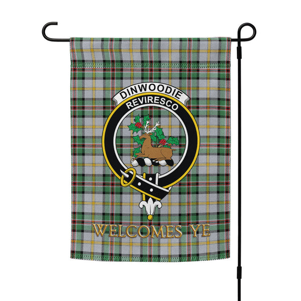 Dinwoodie Modern Clan Badge Tartan Garden Flag