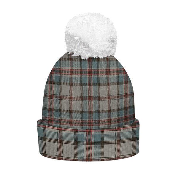 Dinwoodie Weathered Clan Badge Tartan Bobble Beanie Hat