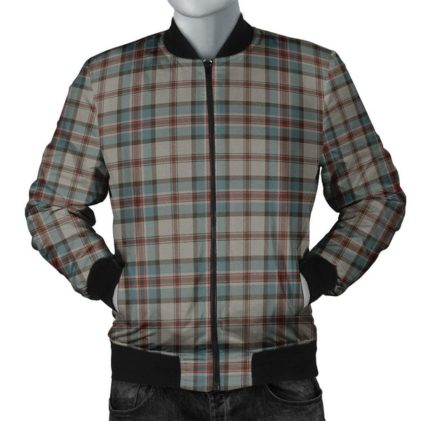 Dinwoodie Weathered Clan Badge Tartan Bomber Jacket
