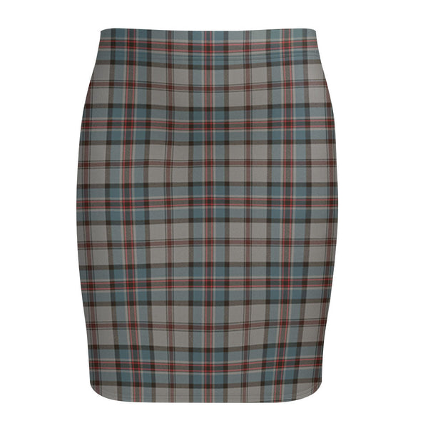 Dinwoodie Weathered Tartan Fitted Skirt