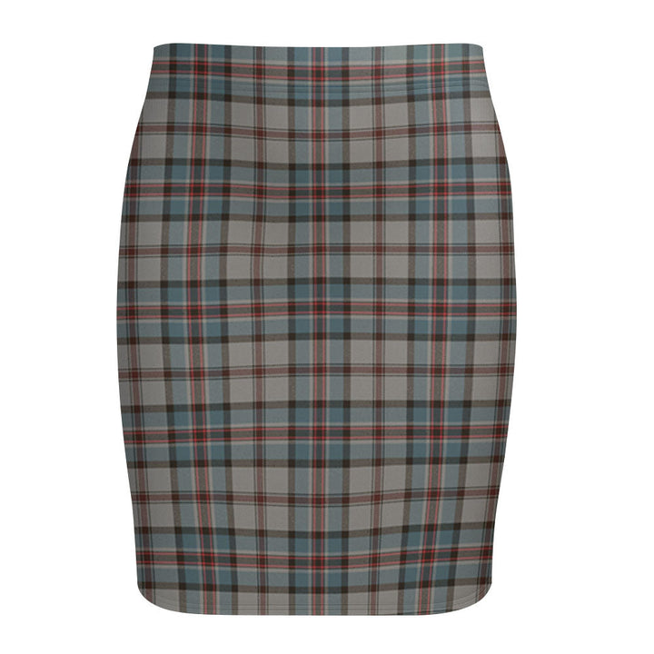 Dinwoodie Weathered Tartan Fitted Skirt