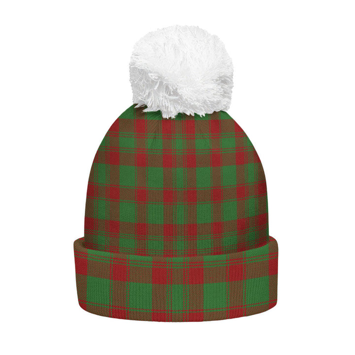 Donachie Modern Clan Badge Tartan Bobble Beanie Hat