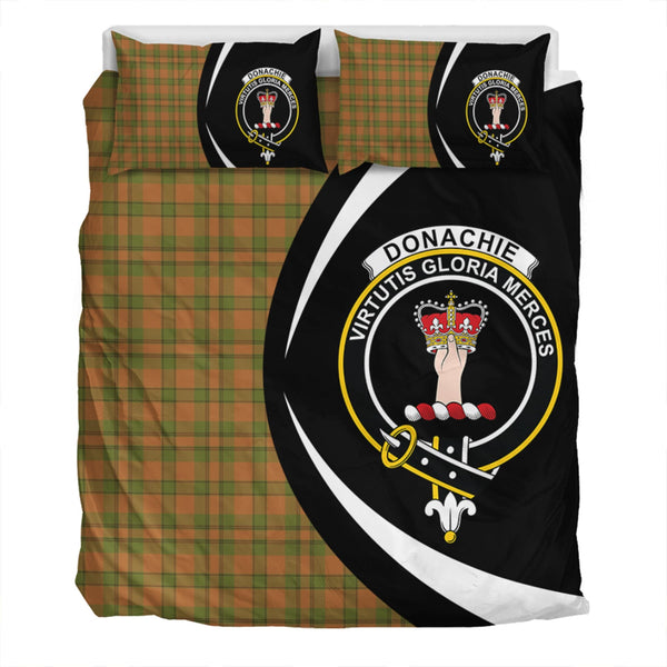 Donachie of Brockloch Hunting Modern Clan Badge Tartan Bedding Set Circle Style