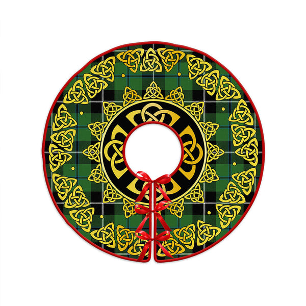 Douglas Ancient Clan Badge Tartan Christmas Tree Skirt Golden Celtic Heritage