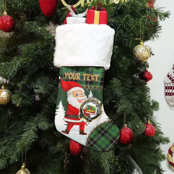 Douglas Ancient Clan Badge Tartan Christmas Stocking Holiday Blessings Merry Christmas Joy