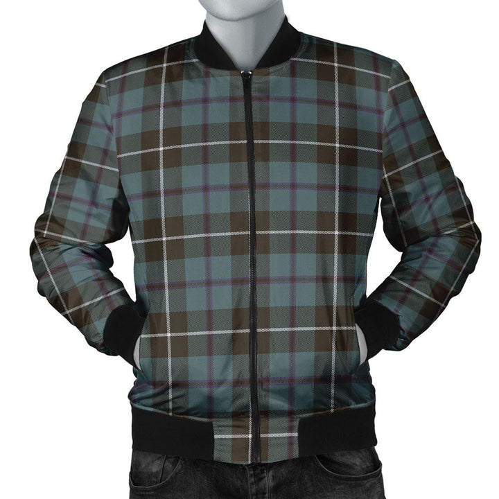 Douglas Weathered Clan Badge Tartan Bomber Jacket