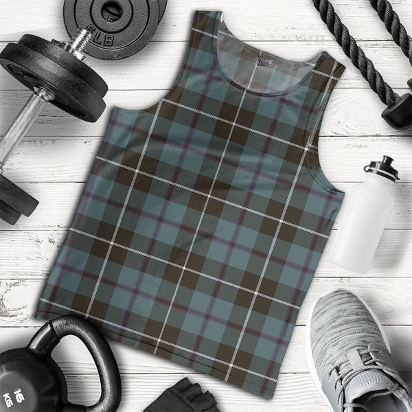 Douglas Weathered Clan Badge Tartan Men Tank Top