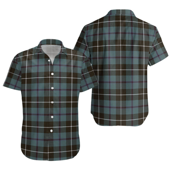 Douglas Weathered Clan Badge Tartan Short Sleeve Shirt