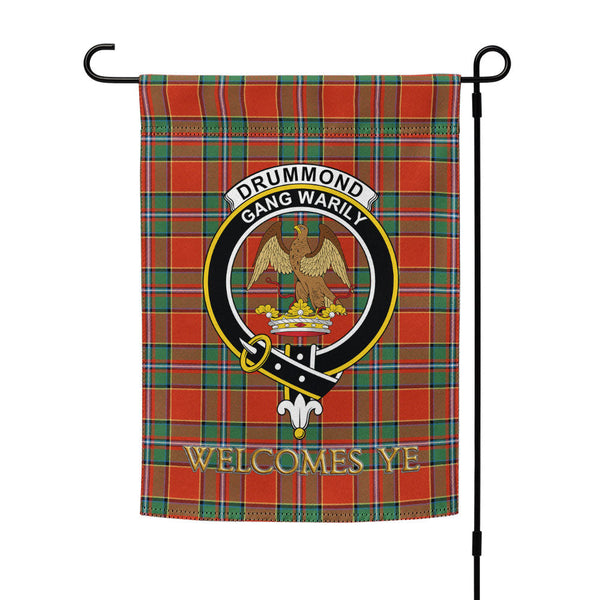 Drummond Ancient Clan Badge Tartan Garden Flag