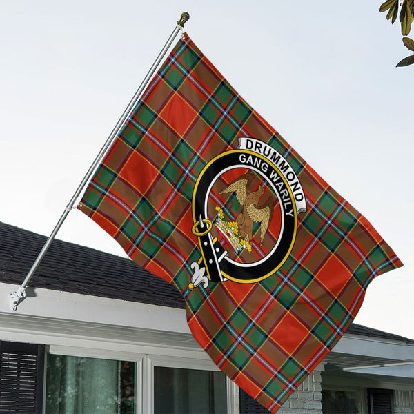 Drummond Ancient Clan Badge Tartan House Flag