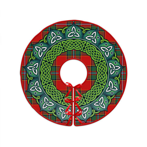 Drummond Modern Clan Badge Tartan Christmas Tree Skirt Heritage Holiday Decor