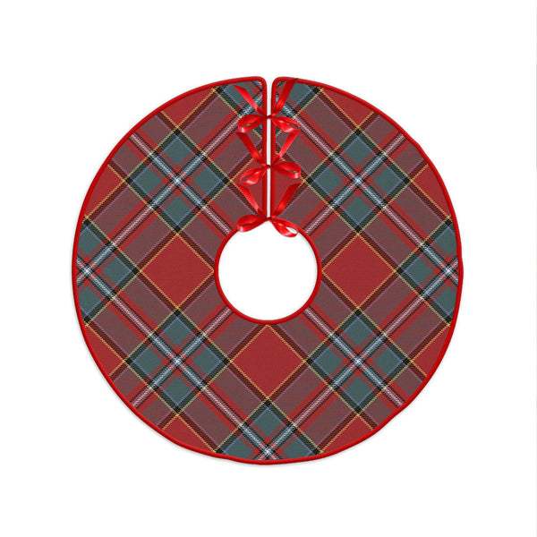 Drummond Weathered Clan Badge Tartan Christmas Tree Skirt