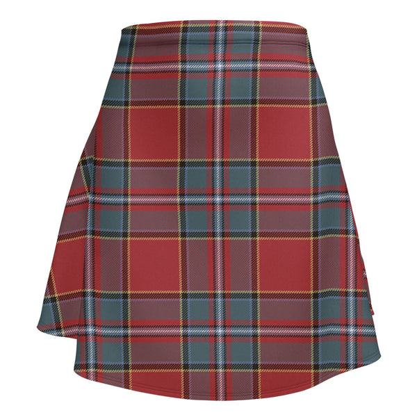 Drummond Weathered Clan Badge Tartan Flared Skirt