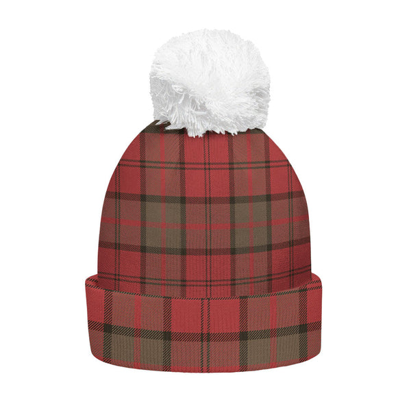 Dunbar Weathered Clan Badge Tartan Bobble Beanie Hat