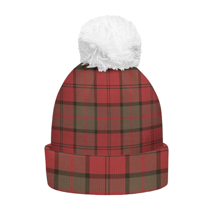 Dunbar Weathered Clan Badge Tartan Bobble Beanie Hat