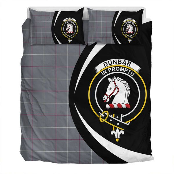 Dunbar of Pitgaveny Clan Badge Tartan Bedding Set Circle Style