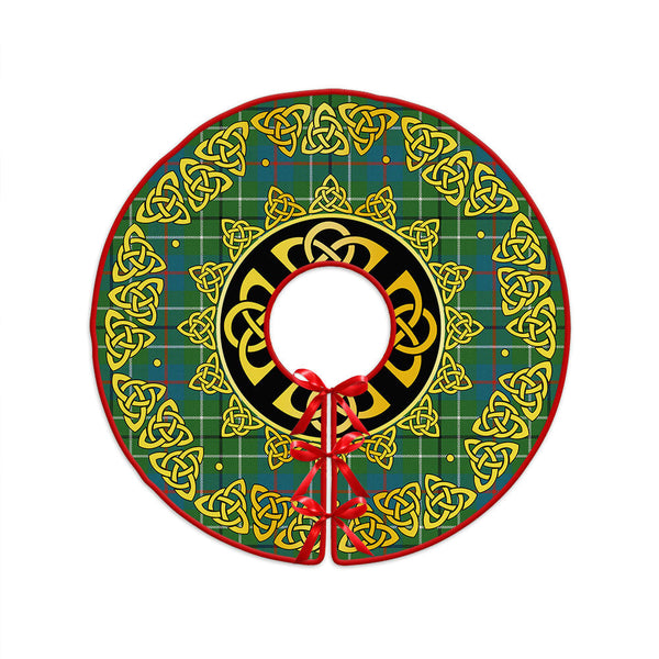 Duncan Ancient Clan Badge Tartan Christmas Tree Skirt Golden Celtic Heritage