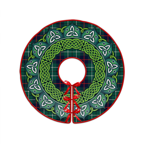 Duncan Modern Clan Badge Tartan Christmas Tree Skirt Heritage Holiday Decor