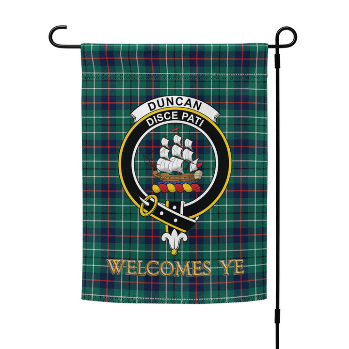 Duncan Modern Clan Badge Tartan Garden Flag