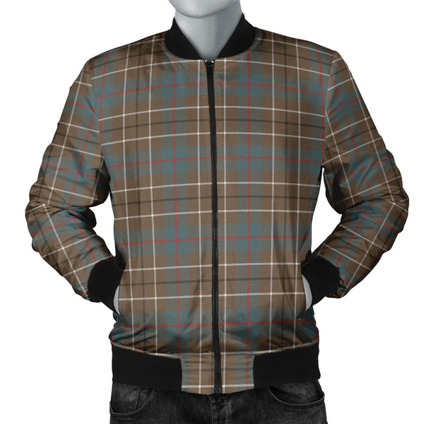 Duncan Weathered Clan Badge Tartan Bomber Jacket
