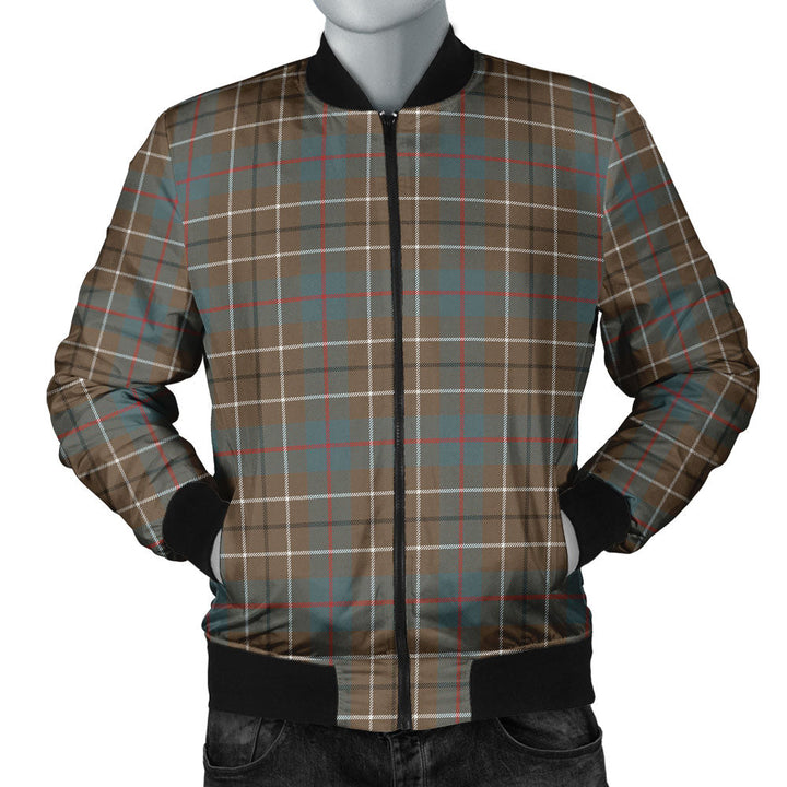 Duncan Weathered Clan Badge Tartan Bomber Jacket