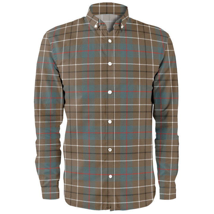 Duncan Weathered Clan Badge Tartan Long Sleeve Shirt