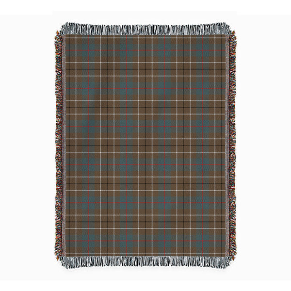 Duncan Weathered Clan Badge Tartan Woven Blanket