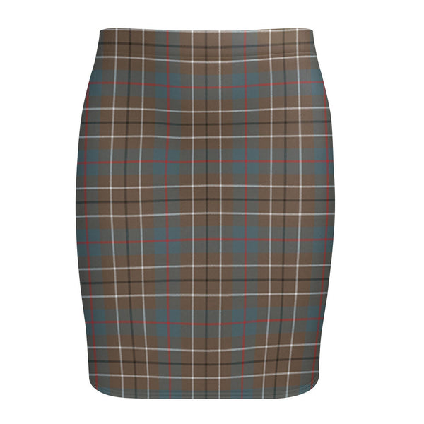 Duncan Weathered Tartan Fitted Skirt